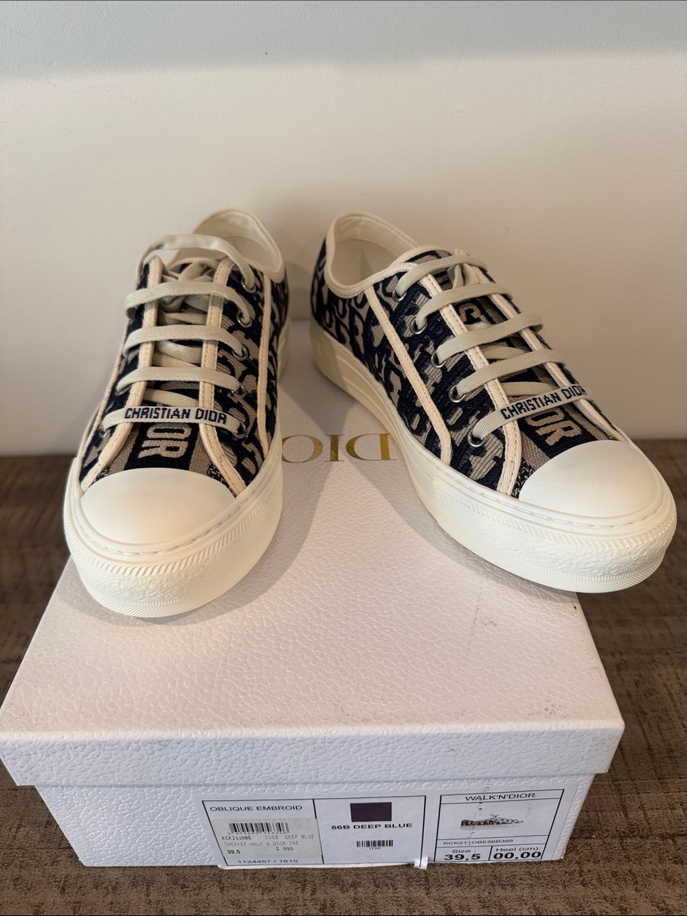 Dior Walk’N’Dior Oblique Embroid Canvas Low Sneakers